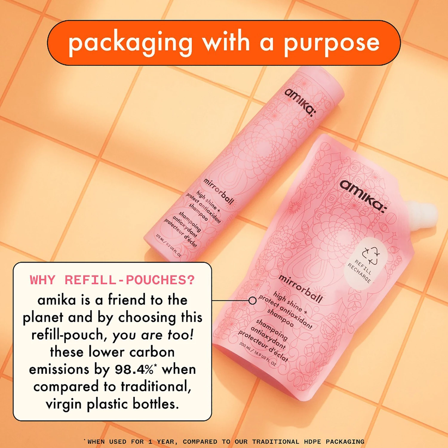 Amika Mirrorball Conditioner - 9.2oz 4 Amika Mirrorball Conditioner - 9.2oz - Image 2