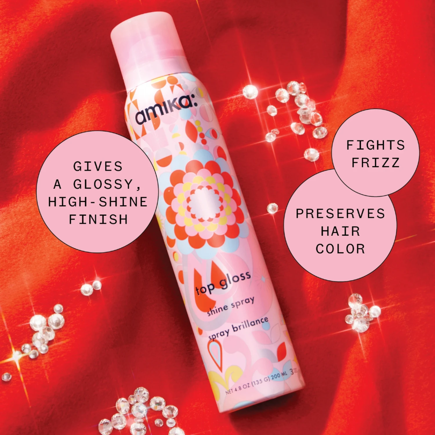 Amika Top Gloss Shine Spray 6 Amika Top Gloss Shine Spray - Image 4
