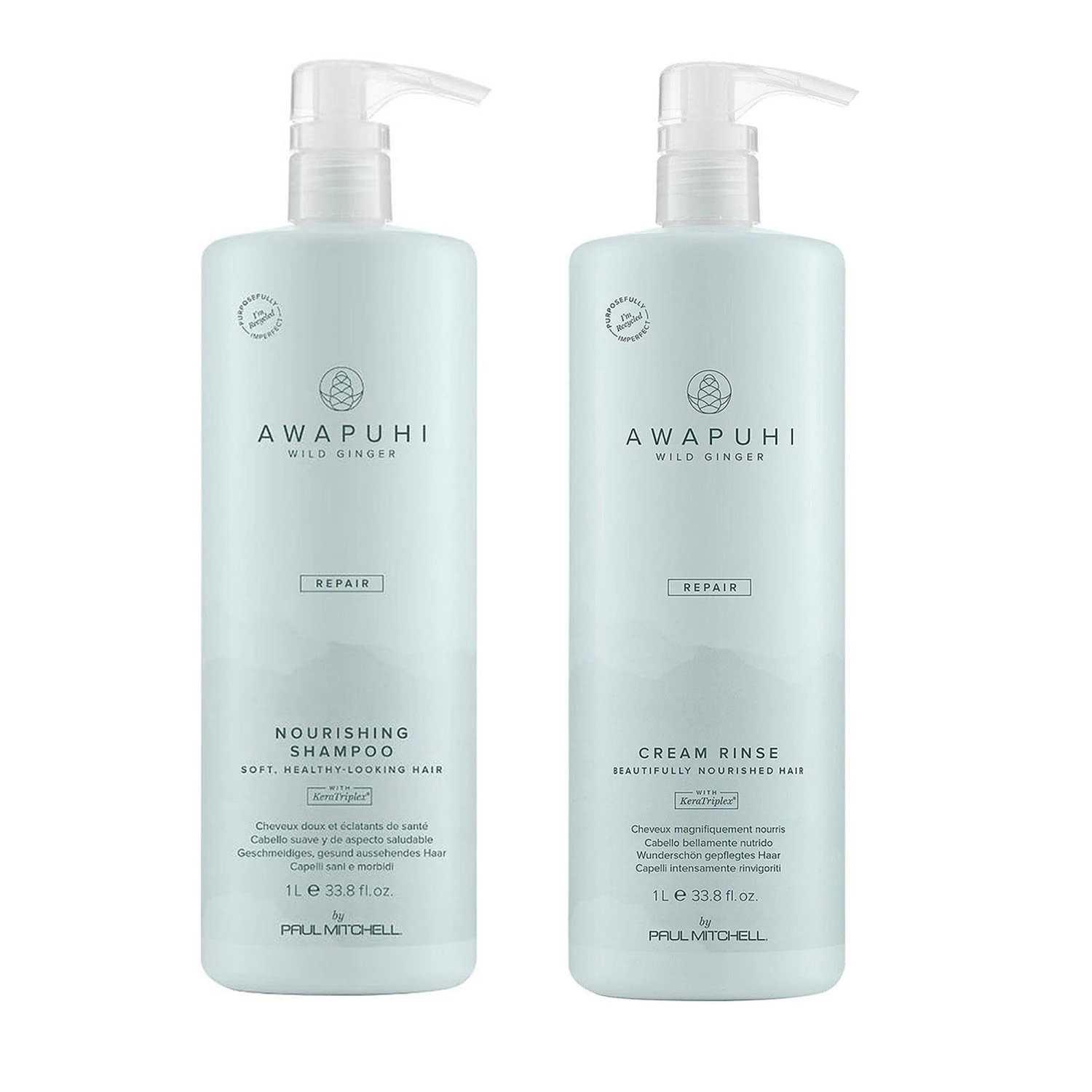 Paul Mitchell Awapuhi Wild Ginger Repair Nourishing Shampoo And Cream Rinse Liter Duo ($130.50 Value) 3 Paul Mitchell Awapuhi Wild Ginger Repair Nourishing Shampoo And Cream Rinse Liter Duo ($130.50 Value)