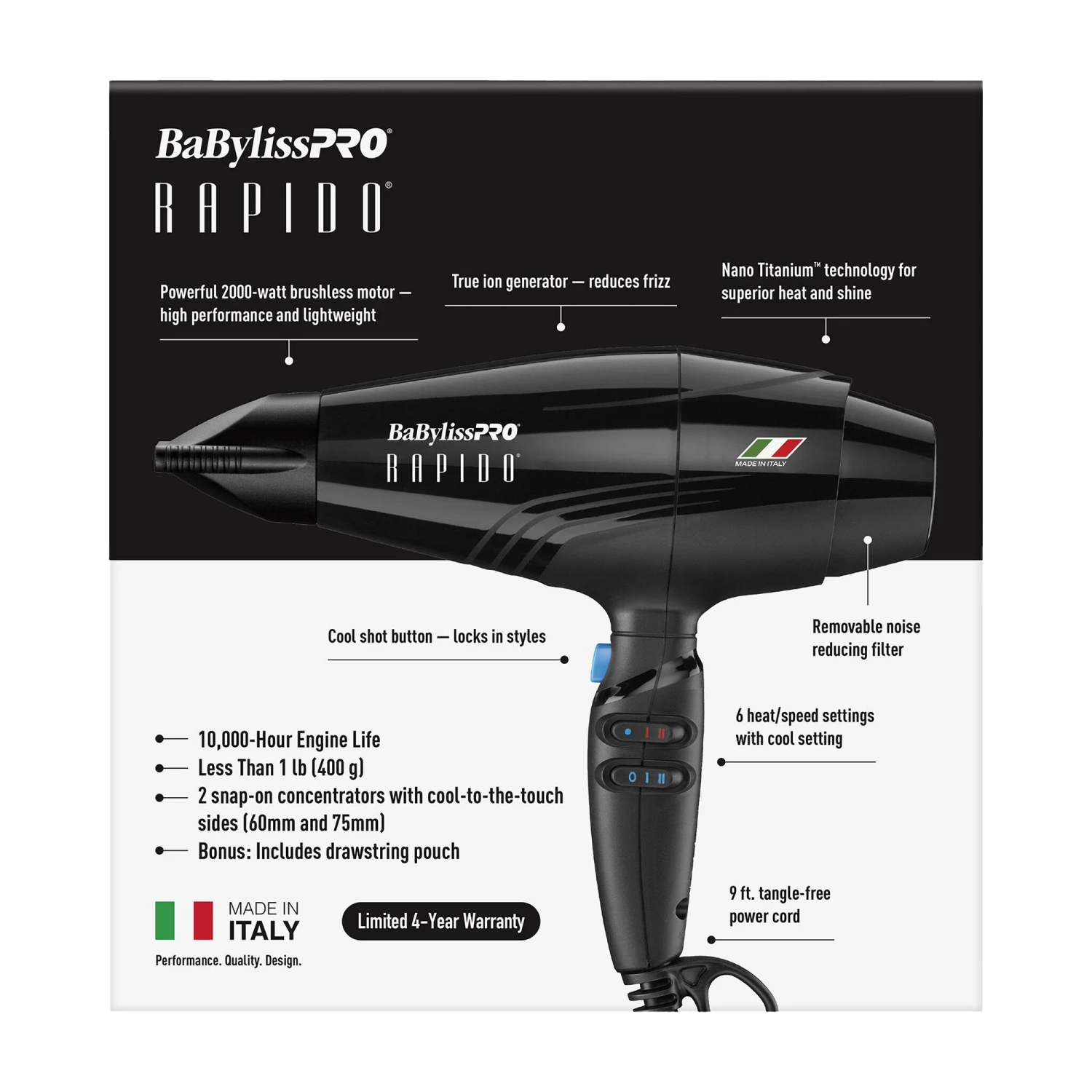 Babylisspro Rapido Dryer - Item No. BRAP1 5 Babylisspro Rapido Dryer - Item No. BRAP1 - Image 3