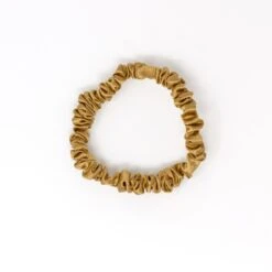 Blissy Silk Scrunchie 3Pk: Skinny Black+Gold+Pink -Bumble Sale Store blissy silk skinny scrunchies black gold pink 4