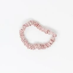 Blissy Silk Scrunchie 3Pk: Skinny Black+Gold+Pink -Bumble Sale Store blissy silk skinny scrunchies black gold pink 5