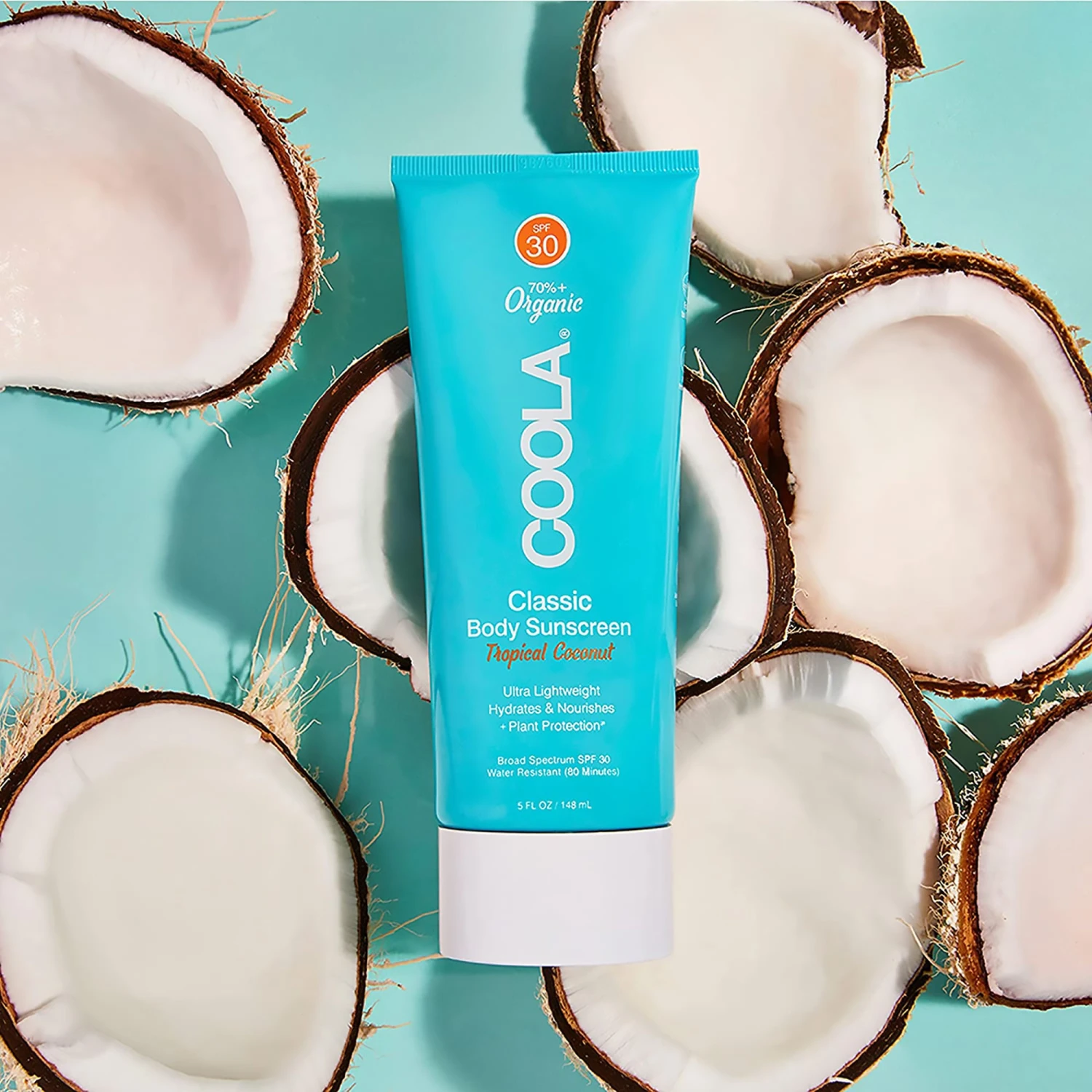 COOLA Suncare Classic Body Organic Sunscreen Lotion SPF 30- Tropical Coconut 7 COOLA Suncare Classic Body Organic Sunscreen Lotion SPF 30- Tropical Coconut - Image 5