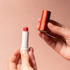 COOLA Suncare Mineral Liplux Organic Tinted Lip Balm Sunscreen SPF 30 - Firecracker -Bumble Sale Store coola tinted lip balm fire Cracker2 3