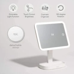 Fancii Aura Lighted Vanity Makeup Mirror With 3 Light Settings -Bumble Sale Store fancii aura lighted vanity makeup mirror white2