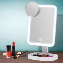 Fancii Aura Lighted Vanity Makeup Mirror With 3 Light Settings -Bumble Sale Store fancii aura lighted vanity makeup mirror white4