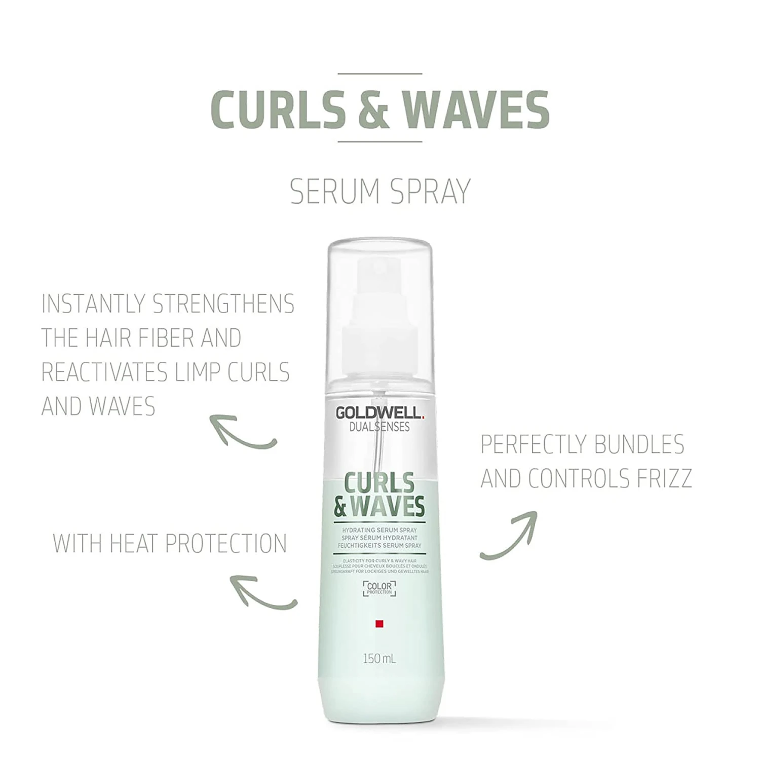 Goldwell Curls & Waves Serum Spray - 5oz 4 Goldwell Curls & Waves Serum Spray - 5oz - Image 2