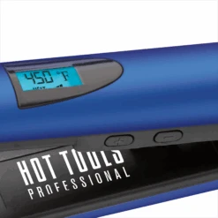 Hot Tools 1" Titanium Digital Salon Flat Iron - Blue -Bumble Sale Store hottools titanium 1inch digital salon flat iron blue2