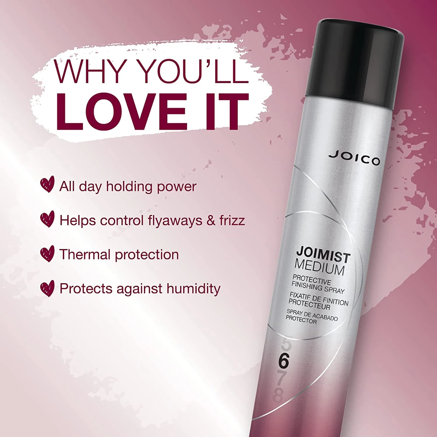 Joico JoiMist Protective Finishing Spray Medium 4 Joico JoiMist Protective Finishing Spray Medium - Image 2