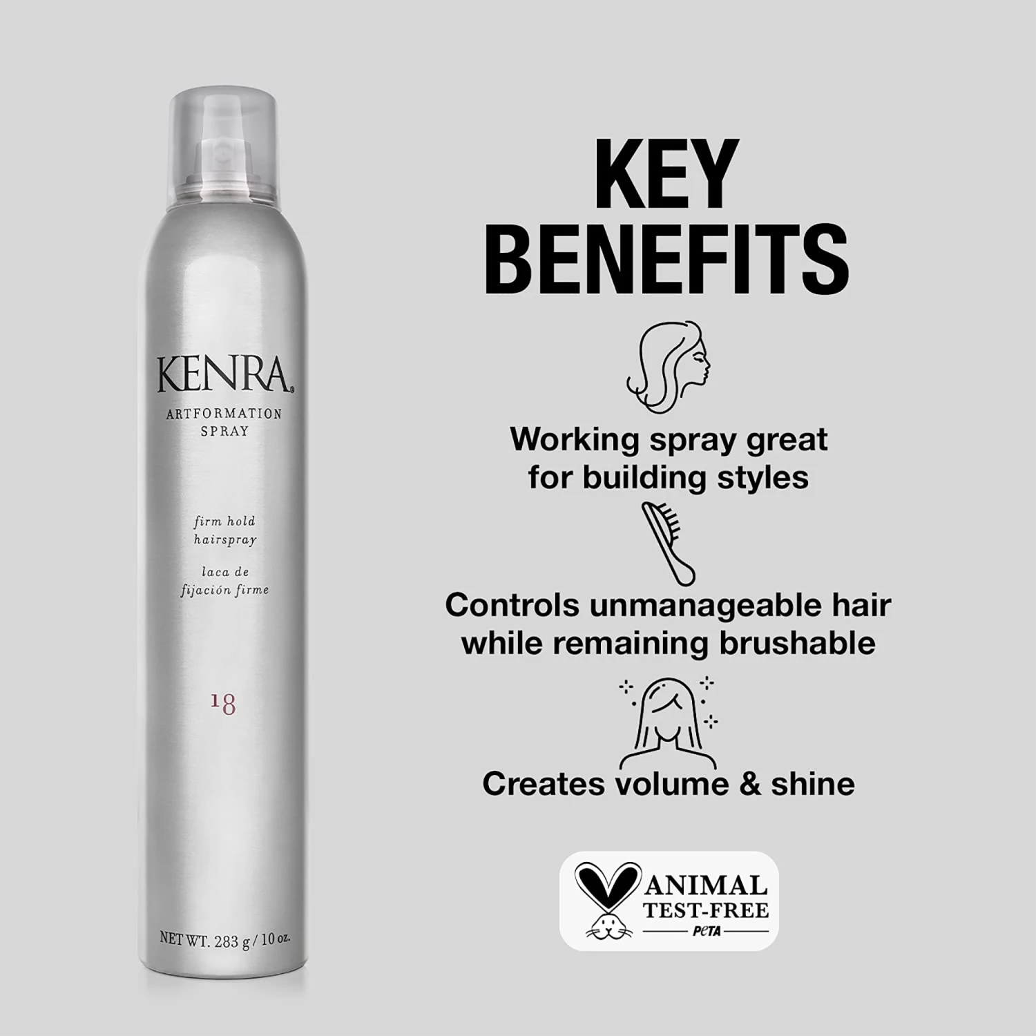 Kenra Professional Artformation Spray 18 - 10oz 4 Kenra Professional Artformation Spray 18 - 10oz - Image 2