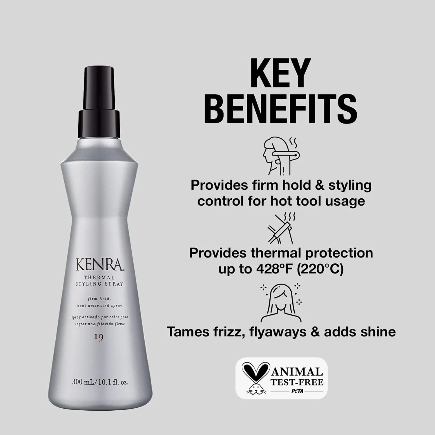 Kenra Professional Thermal Styling Spray 19 - 10oz 5 Kenra Professional Thermal Styling Spray 19 - 10oz - Image 3