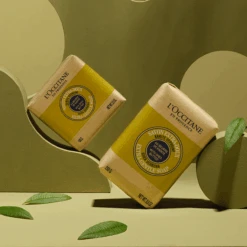L'Occitane Shea Butter Extra Gentle Soap - Verbena -Bumble Sale Store loccitane verbana soap bar2