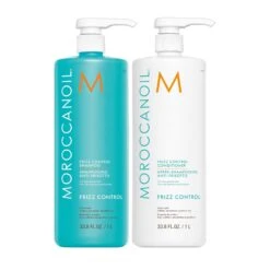 MoroccanOil Frizz Control Shampoo And Conditioner Liter Duo