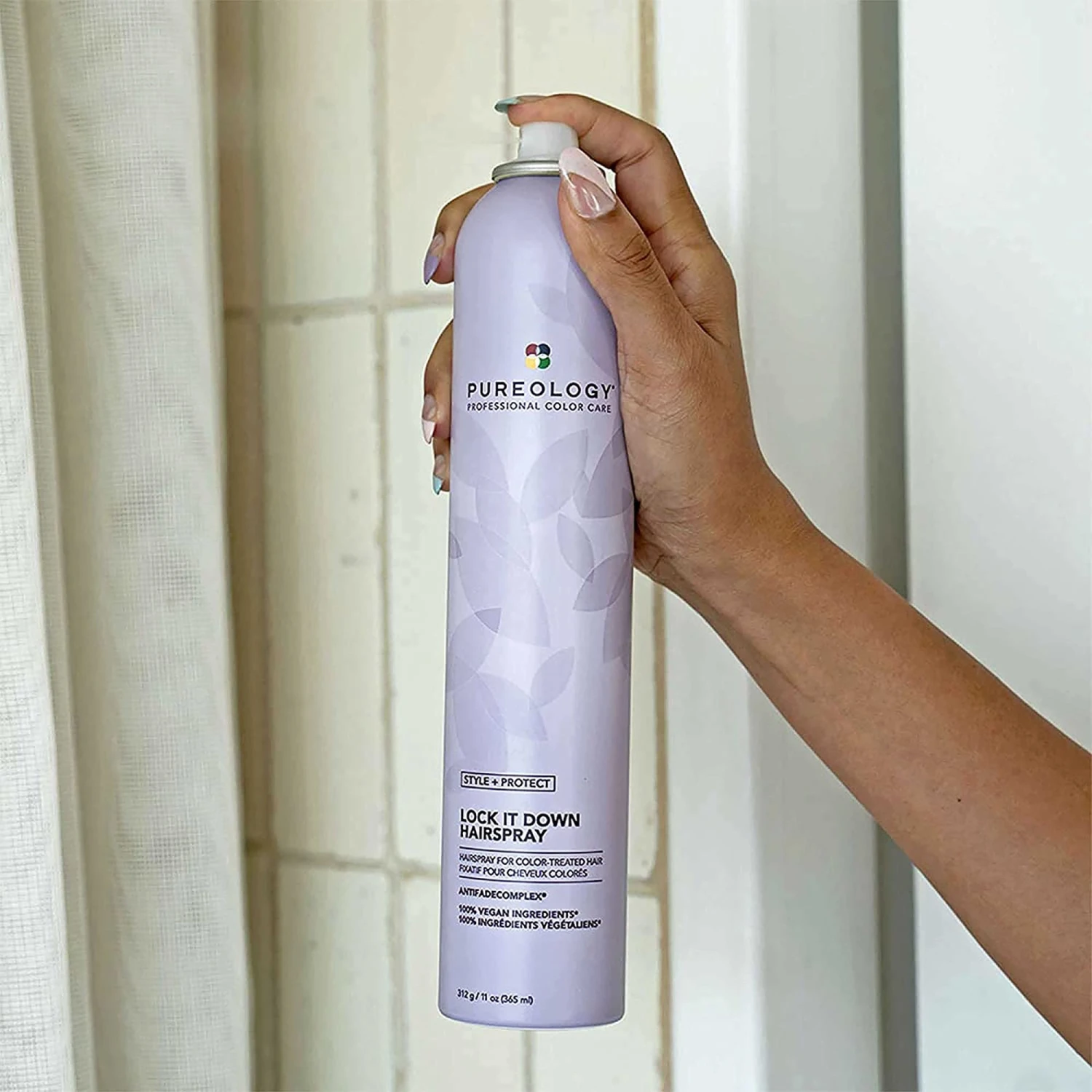 Pureology Style + Protect Lock It Down Hairspray 4 Pureology Style + Protect Lock It Down Hairspray - Image 2