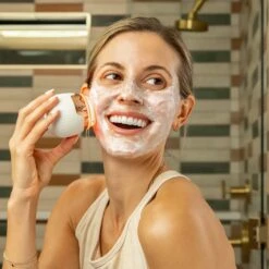 ReVive Lux Sonique Mini Cleanser Anti-Aging & Acne -Bumble Sale Store reVive Lux Sonique Mini CleansingBrush Acne AntiAging LightTherapy Lifestyle 1