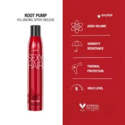 Sexy Hair Big SexyHair Root Pump Humidity Resistant Volumizing Spray Mousse 8 Sexy Hair Big SexyHair Root Pump Humidity Resistant Volumizing Spray Mousse -Bumble Sale Store sexyhair big root pump 2