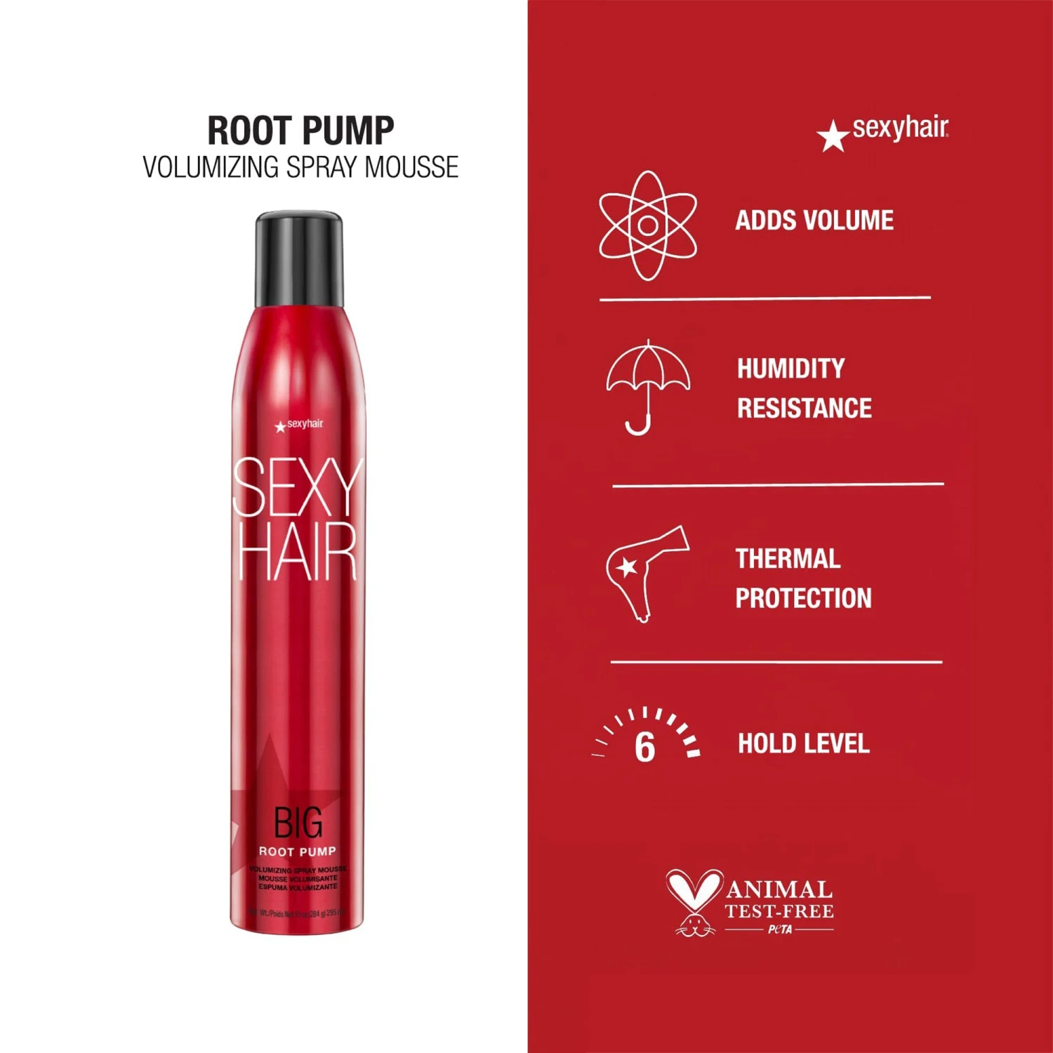 Sexy Hair Big SexyHair Root Pump Humidity Resistant Volumizing Spray Mousse 5 Sexy Hair Big SexyHair Root Pump Humidity Resistant Volumizing Spray Mousse - Image 3
