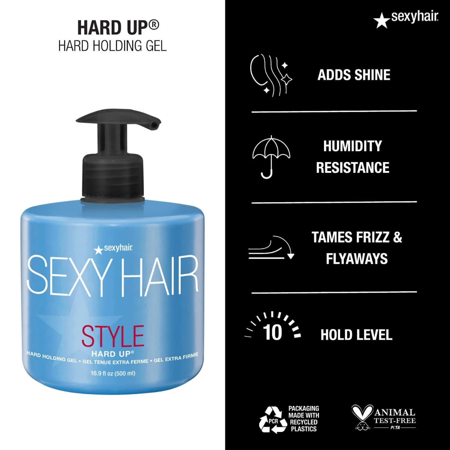 Sexy Hair Style SexyHair Hard Up Hard Holding Gel 16 Oz 4 Sexy Hair Style SexyHair Hard Up Hard Holding Gel 16 Oz - Image 2