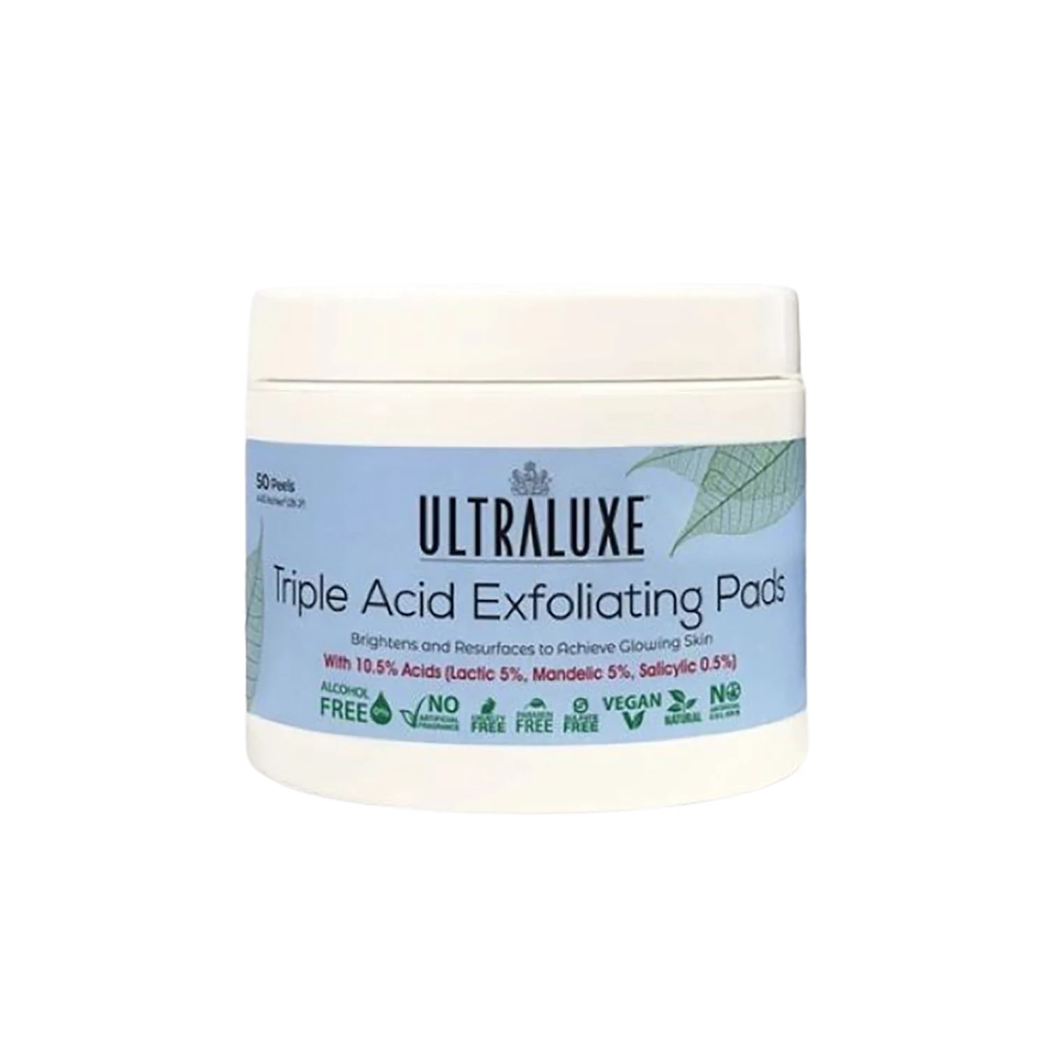 Ultraluxe Triple Acid Exfoliating Pads 3 Ultraluxe Triple Acid Exfoliating Pads