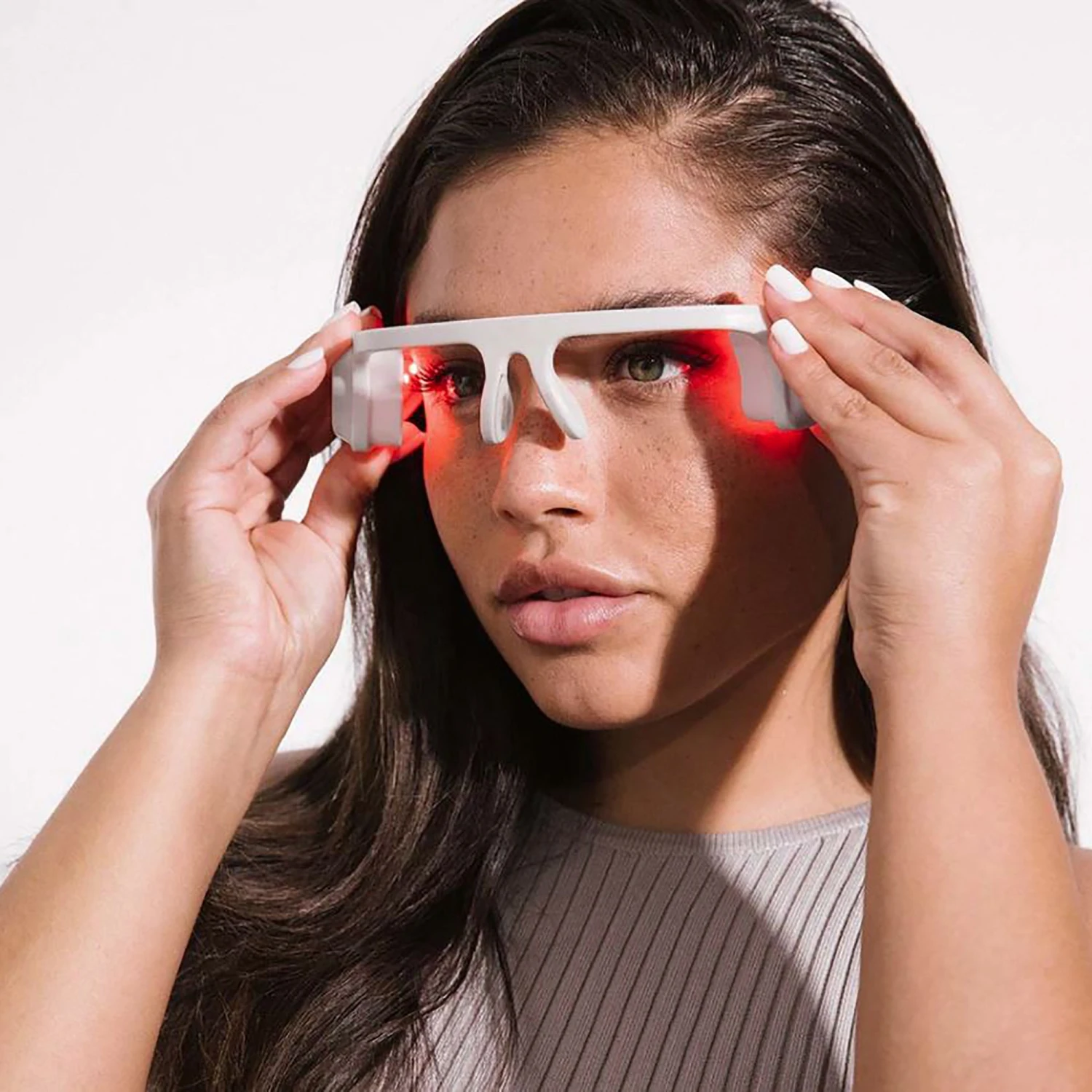 Vanity Planet Alya Red LED Eye Glasses - Grey 4 Vanity Planet Alya Red LED Eye Glasses - Grey - Image 2