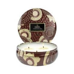 Voluspa Japonica 3 Wick Candle In Decorative Tin -Bumble Sale Store voluspa 3 wick 12oz Tin forbiddenfig