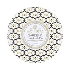 Voluspa Maison Blanc Metallo 3 Wick Candle 24 Voluspa Maison Blanc Metallo 3 Wick Candle -Bumble Sale Store voluspa 3 wick candle gardenia