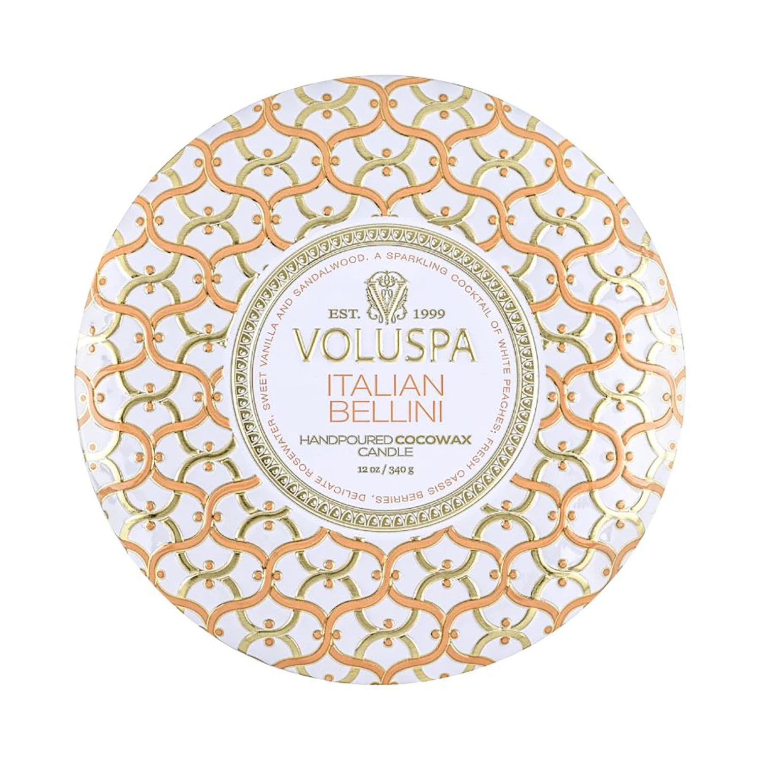 Voluspa Maison Blanc Metallo 3 Wick Candle 5 Voluspa Maison Blanc Metallo 3 Wick Candle - Image 3