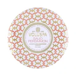 Voluspa Maison Blanc Metallo 3 Wick Candle 28 Voluspa Maison Blanc Metallo 3 Wick Candle -Bumble Sale Store voluspa 3 wick candle saijopersimmon