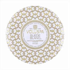 Voluspa Maison Blanc Metallo 3 Wick Candle 32 Voluspa Maison Blanc Metallo 3 Wick Candle -Bumble Sale Store voluspa blanc 3wick tin 11oz