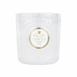 Voluspa Blanc Lux Candle 30 Oz ~ Burn Time 80hrs