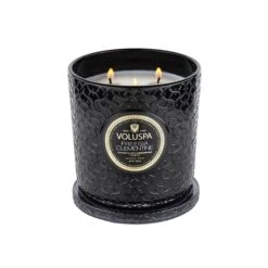 Voluspa Maison Noir Luxe Glass Jar Candle -Bumble Sale Store voluspa noir luxe candle 30oz freesiaclementine2