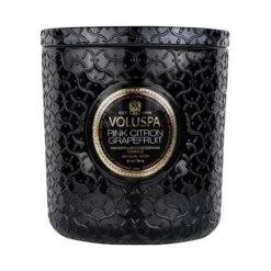 Voluspa Maison Noir Luxe Glass Jar Candle -Bumble Sale Store voluspa noir luxe candle 30oz pinkcitron