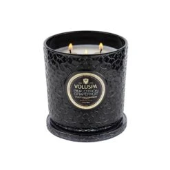 Voluspa Maison Noir Luxe Glass Jar Candle -Bumble Sale Store voluspa noir luxe candle 30oz pinkcitron2