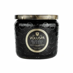 Voluspa Mason Noir Petite Glass Jar Candle With Lid -Bumble Sale Store voluspa noir petit glass candle jar 4oz burningwoods