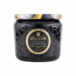 Voluspa Mason Noir Petite Glass Jar Candle With Lid -Bumble Sale Store voluspa noir petit glass candle jar 4oz freesia