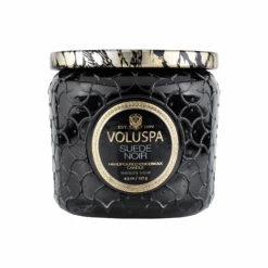 Voluspa Mason Noir Petite Glass Jar Candle With Lid -Bumble Sale Store voluspa noir petit glass candle jar 4oz suedenoir