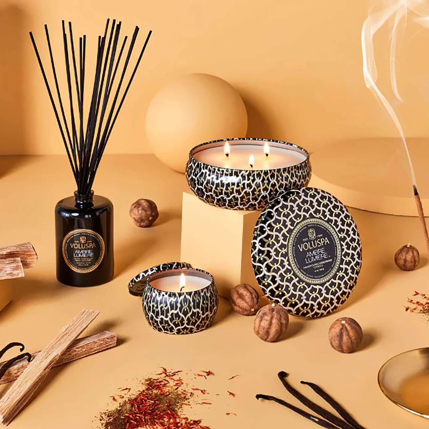 Voluspa Maison Noir Home Ambience Diffuser 3 Voluspa Maison Noir Home Ambience Diffuser - Image 2