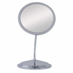 Zadro 7" Round Double Vision Gooseneck Mirror 10X/5X